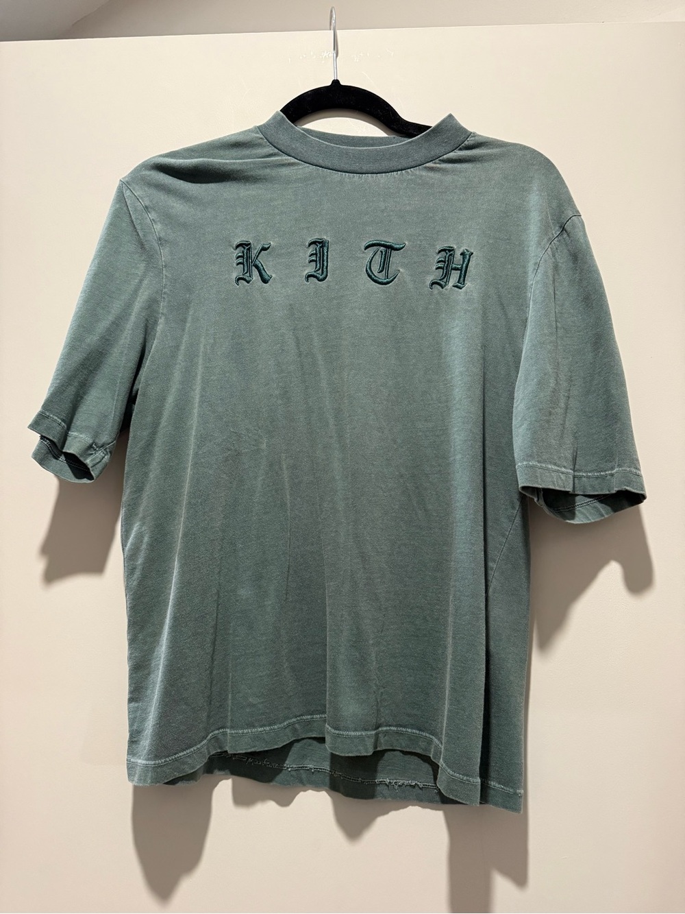 Kith Sage Green Logo Tee